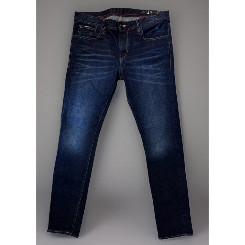 Men's Armani Exchange Denim Jeans J13 36 Slim Fit Dark Blue 31" inseam
